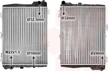 Van Wezel 03002040 - Radiatore, Raffreddamento motore www.autoricambi360.it