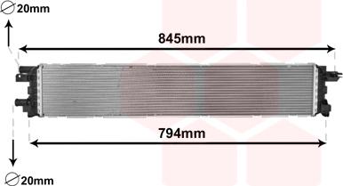 Van Wezel 03002366 - Radiatore, Raffreddamento motore www.autoricambi360.it