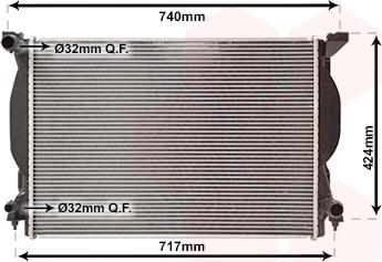 Van Wezel 03002204 - Radiatore, Raffreddamento motore www.autoricambi360.it