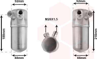 Van Wezel 0300D153 - Essiccatore, Climatizzatore www.autoricambi360.it
