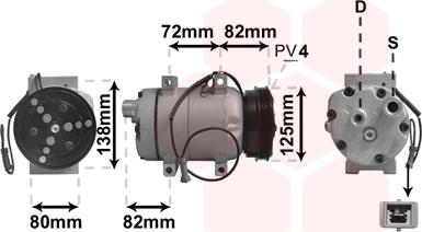 Van Wezel 0300D347 - Essiccatore, Climatizzatore www.autoricambi360.it