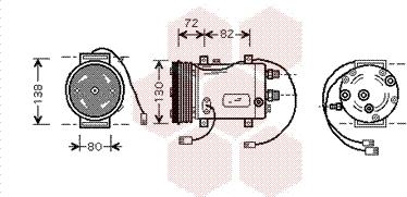 Van Wezel 0300K179 - Compressore, Climatizzatore www.autoricambi360.it