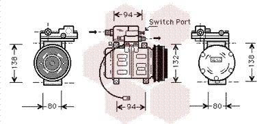 Van Wezel 0300K011 - Compressore, Climatizzatore www.autoricambi360.it