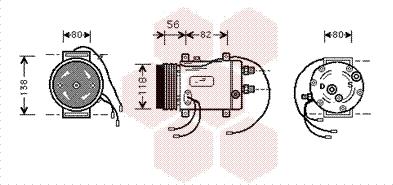 Van Wezel 0300K029 - Compressore, Climatizzatore www.autoricambi360.it