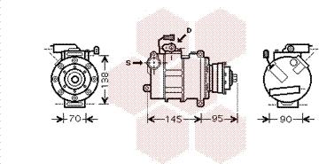 Van Wezel 0300K180 - Compressore, Climatizzatore www.autoricambi360.it
