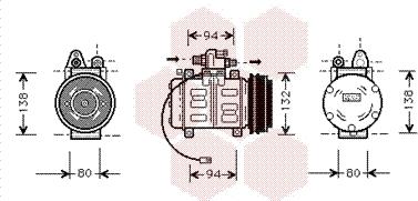 Van Wezel 0300K180 - Compressore, Climatizzatore www.autoricambi360.it