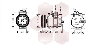 Van Wezel 0300K178 - Compressore, Climatizzatore www.autoricambi360.it