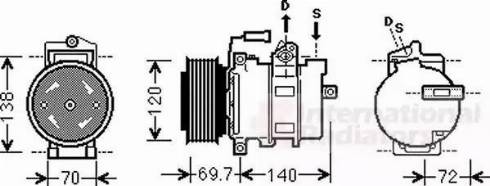 Van Wezel 0300K312 - Compressore, Climatizzatore www.autoricambi360.it