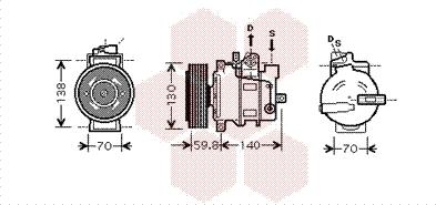 Van Wezel 0300K295 - Compressore, Climatizzatore www.autoricambi360.it