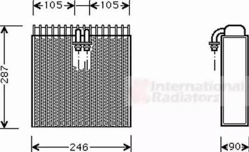 Van Wezel 0300V031 - Evaporatore, Climatizzatore www.autoricambi360.it