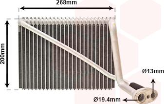 Van Wezel 0300V148 - Evaporatore, Climatizzatore www.autoricambi360.it