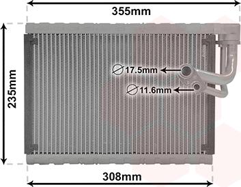 Van Wezel 0300V326 - Evaporatore, Climatizzatore www.autoricambi360.it