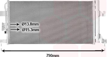 Van Wezel 03015706 - Condensatore, Climatizzatore www.autoricambi360.it