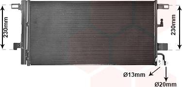 Van Wezel 03015703 - Condensatore, Climatizzatore www.autoricambi360.it