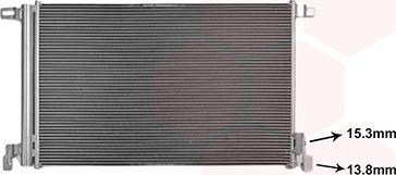 Van Wezel 03015711 - Condensatore, Climatizzatore www.autoricambi360.it