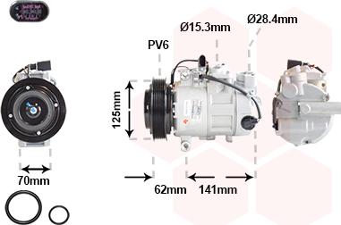 Van Wezel 0301K715 - Compressore, Climatizzatore www.autoricambi360.it
