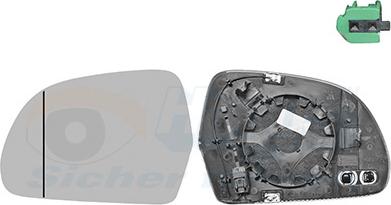 Van Wezel 0334865U - Vetro specchio, Specchio esterno www.autoricambi360.it