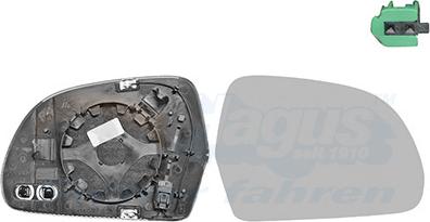 Van Wezel 0334866U - Vetro specchio, Specchio esterno www.autoricambi360.it