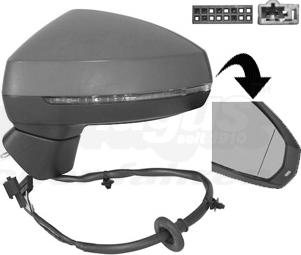 Van Wezel 0337807 - Specchio retrovisore esterno www.autoricambi360.it