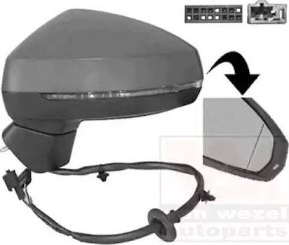 Van Wezel 0337827 - Specchio retrovisore esterno www.autoricambi360.it