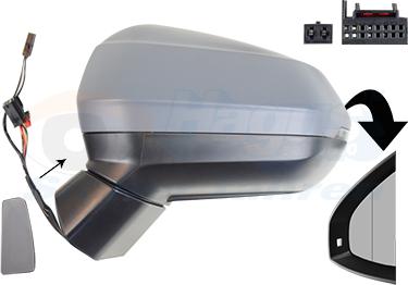 Van Wezel 0372815 - Specchio retrovisore esterno www.autoricambi360.it