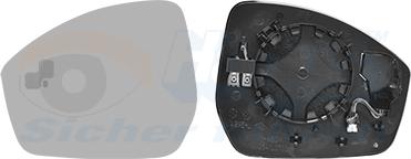 Van Wezel 0261835 - Vetro specchio, Specchio esterno www.autoricambi360.it