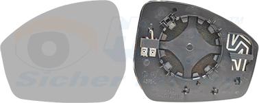 Van Wezel 0261837 - Vetro specchio, Specchio esterno www.autoricambi360.it