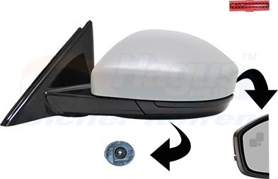 Van Wezel 0261827 - Specchio retrovisore esterno www.autoricambi360.it