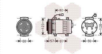 Van Wezel 0200K203 - Compressore, Climatizzatore www.autoricambi360.it