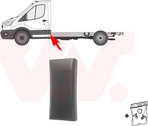 Van Wezel 1991415 - Modanatura decorativa / protettiva, Fiancata www.autoricambi360.it