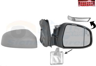 Van Wezel 1945818 - Specchio retrovisore esterno www.autoricambi360.it
