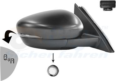 Van Wezel 1908818 - Specchio retrovisore esterno www.autoricambi360.it