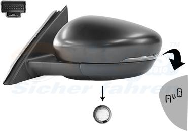 Van Wezel 1908817 - Specchio retrovisore esterno www.autoricambi360.it