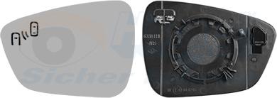 Van Wezel 1908835 - Vetro specchio, Specchio esterno www.autoricambi360.it