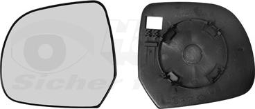Van Wezel 1555835 - Vetro specchio, Specchio esterno www.autoricambi360.it