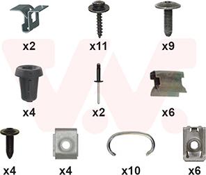 Van Wezel 1555794 - Kit montaggio, Paraurti www.autoricambi360.it