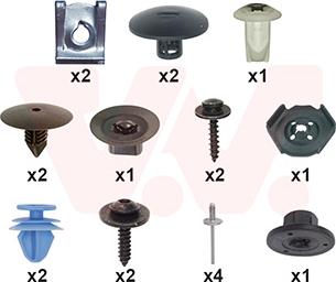 Van Wezel 1555796 - Kit montaggio, Parafango www.autoricambi360.it
