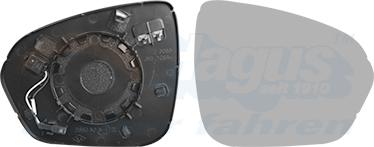 Van Wezel 1557838 - Vetro specchio, Specchio esterno www.autoricambi360.it