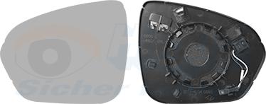 Van Wezel 1557837 - Vetro specchio, Specchio esterno www.autoricambi360.it