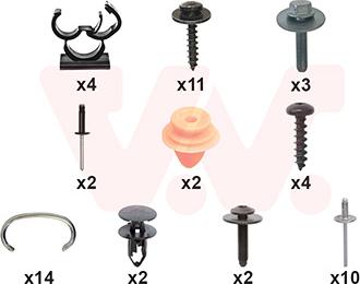 Van Wezel 1557794 - Kit montaggio, Paraurti www.autoricambi360.it