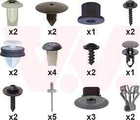 Van Wezel 1557796 - Kit montaggio, Parafango www.autoricambi360.it
