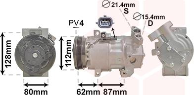 Van Wezel 1501K703 - Compressore, Climatizzatore www.autoricambi360.it