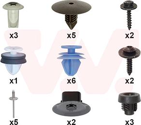 Van Wezel 1511796 - Kit montaggio, Parafango www.autoricambi360.it