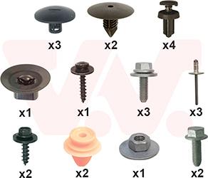 Van Wezel 1528796 - Kit montaggio, Parafango www.autoricambi360.it