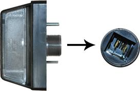 Van Wezel 1650940 - Luce targa www.autoricambi360.it