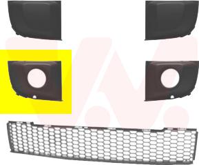 Van Wezel 1604594 - Griglia di ventilazione, Paraurti www.autoricambi360.it