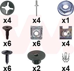 Van Wezel 1604794 - Kit montaggio, Paraurti www.autoricambi360.it