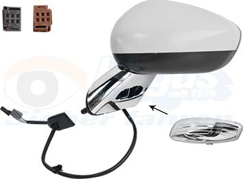 Van Wezel 1075807 - Specchio retrovisore esterno www.autoricambi360.it