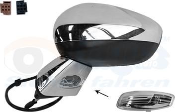 Van Wezel 1075815 - Specchio retrovisore esterno www.autoricambi360.it