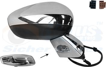 Van Wezel 1075816 - Specchio retrovisore esterno www.autoricambi360.it